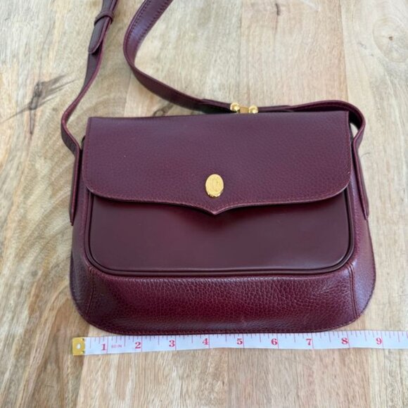 Cartier Burgendy Leather Cross Body Bag - Picture 12 of 14